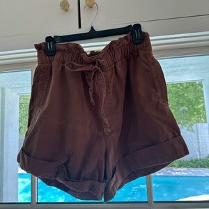 Women's Brown Casual Shorts